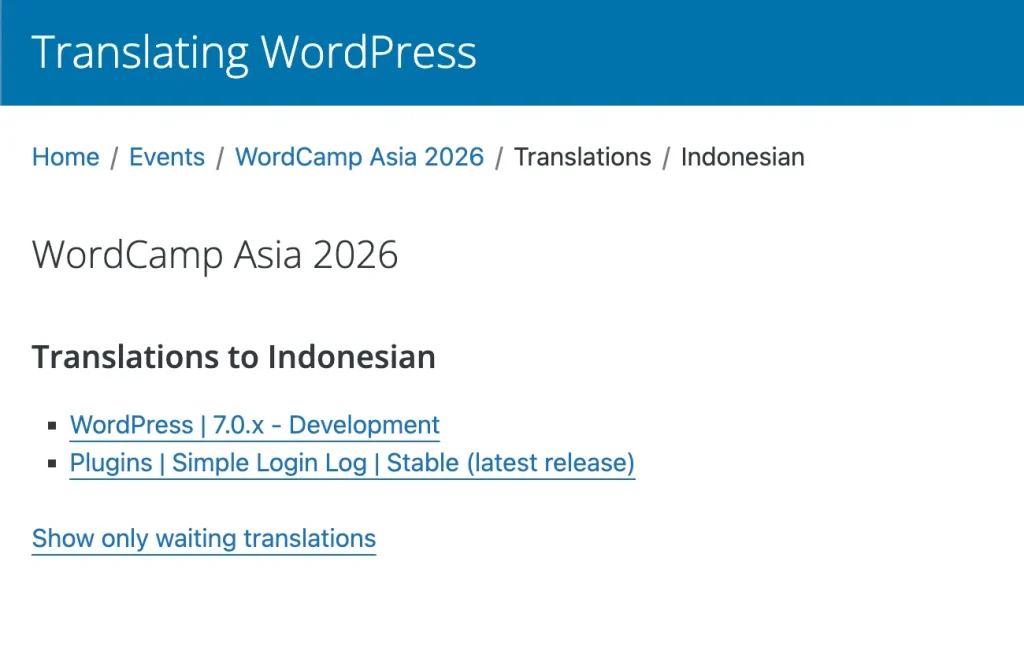Virtual Contributor Day, Polyglots Team